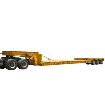 Remorcă cu platformă joasă de 120 tone